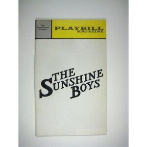 Sunshine Boys Playbill 1973 Albertson Sam Levine Neil Simon Broadhurst Theatre